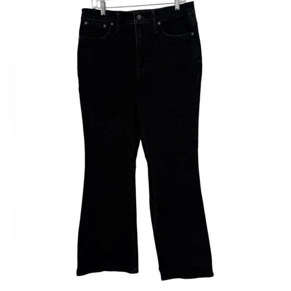 Madewell The Perfect Vintage Flare Jean Sherborn Wash High-Rise Black Denim - Picture 6 of 16